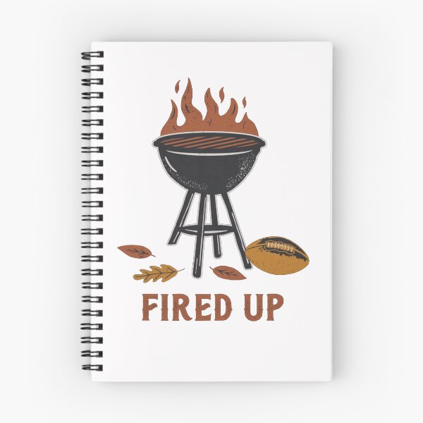 Item preview, Fired Up Funny Football BBQ Grill Vintage Tailgate Design designed and sold by Gbriel3.