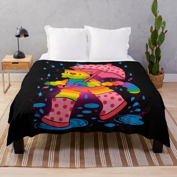 Item preview, Rainbow Cat Walking In Rain designed and sold by EstevaArt.
