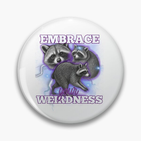 Item preview, Embrace Your Weirdness Jimothy Raccoon - Retro 90s Bootleg Meme Weird Jimothy designed and sold by Neurospicy Trolls.