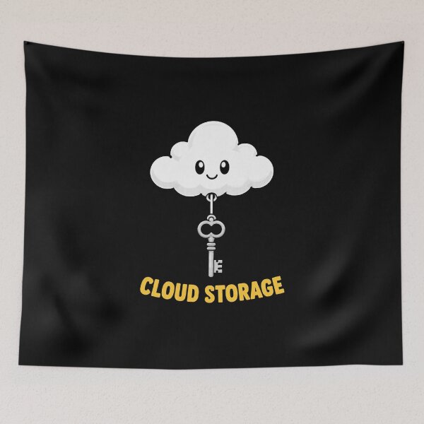 Item preview, Cloud Storage Key | Funny Tech Minimalist designed and sold by QuietSpark.