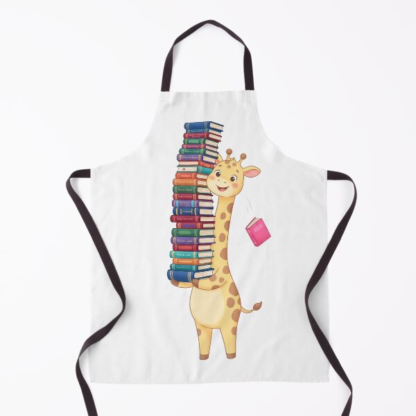 Item preview, Cute Giraffe Carrying Stack of Books Bookworm Reader Art designed and sold by Pavnud.