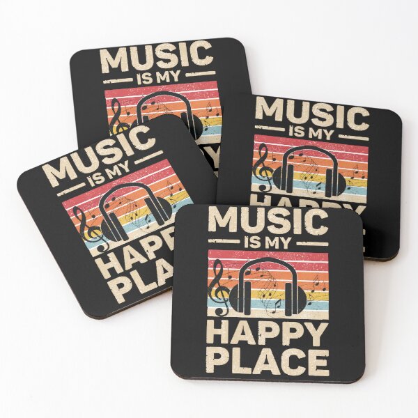 Item preview, Music Is My Happy Place designed and sold by RockitBaby.
