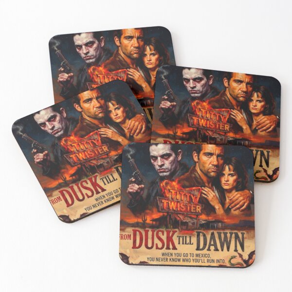 Item preview, From Dusk Till Dawn Cult Action Horror Fine Art Tribute designed and sold by Art's Diner.