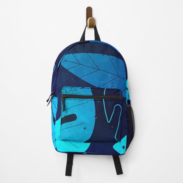 Item preview, Neon Blue Tropical Leaves Glowing Monstera Botanical Pattern designed and sold by LYAN-STORE.