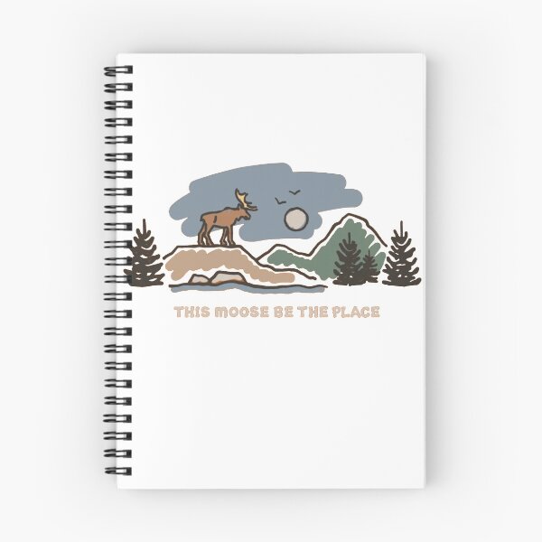 Item preview, This Moose Be the Place – Funny Moose Nature Pun Camping & Wilderness Design designed and sold by Gbriel3.