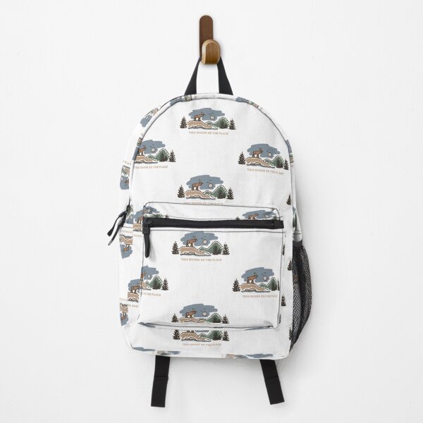 Item preview, This Moose Be the Place – Funny Moose Nature Pun Camping & Wilderness Design designed and sold by Gbriel3.