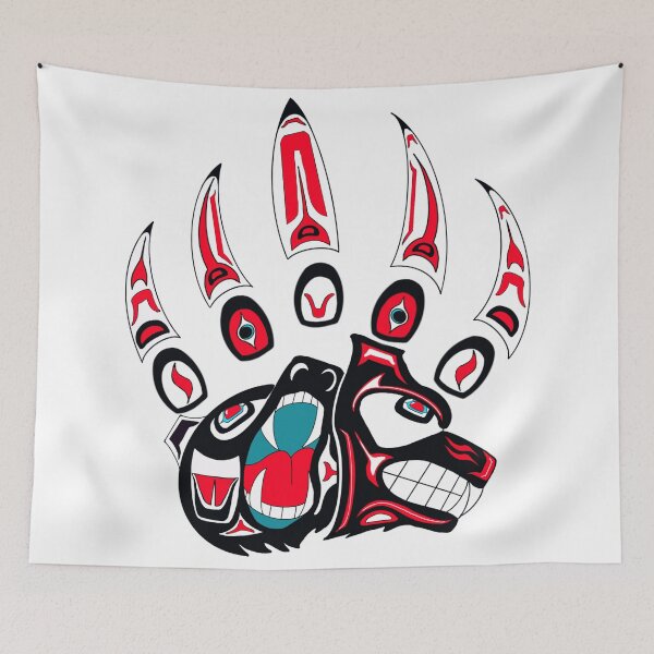 Item preview, Tlingit Wolf and bear claw | Indigenous designed and sold by RobsArtwork.