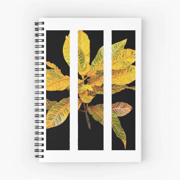 Item preview, Abstract Tropical Leaves – Modern Botanical Wall Art | Yellow Croton Leaf Minimalist Design designed and sold by WishaArts.