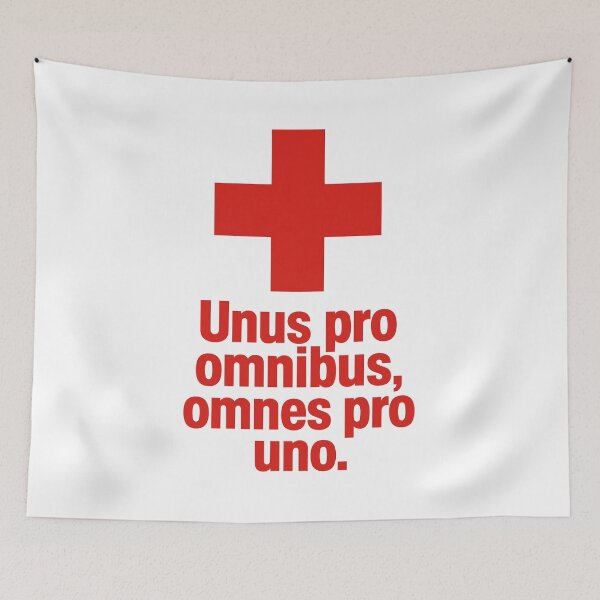 Item preview, Swiss Cross and Switzerland's National Motto designed and sold by AntiqueImages.