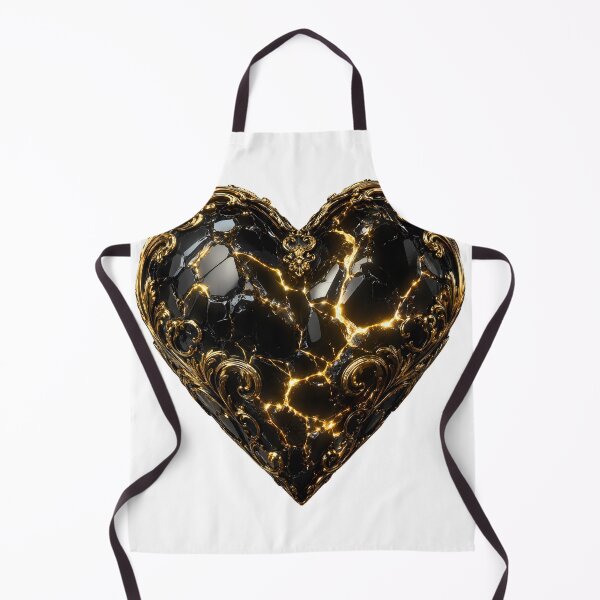 Item preview, Obsidian Gold 3D Heart Luxury Aesthetic Graphic designed and sold by WonderDokkan.