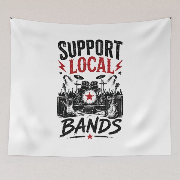 Item preview, Support Local Bands designed and sold by RockitBaby.