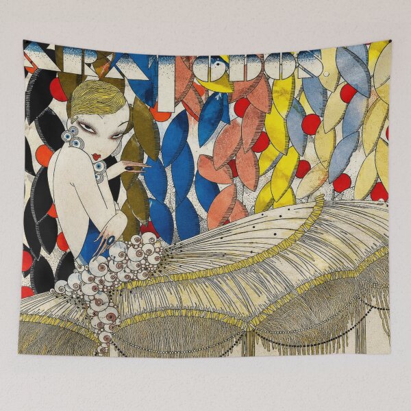 Item preview, Art Deco Illustration Elegant Flapper Fashion Portrait for Vintage Art Lovers designed and sold by RickE.