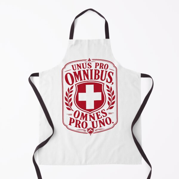 Item preview, Swiss Flag and National Motto of Switzerland designed and sold by AntiqueImages.