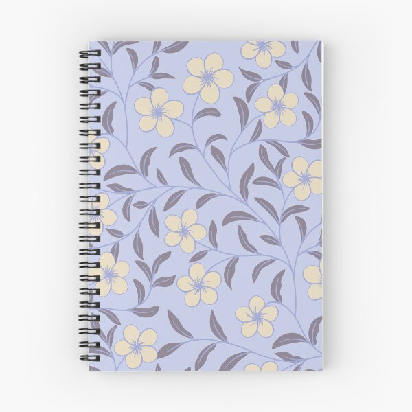 Item preview, Delicate Floral-Soft Yellow on Cornflower Blue designed and sold by artistmaria.