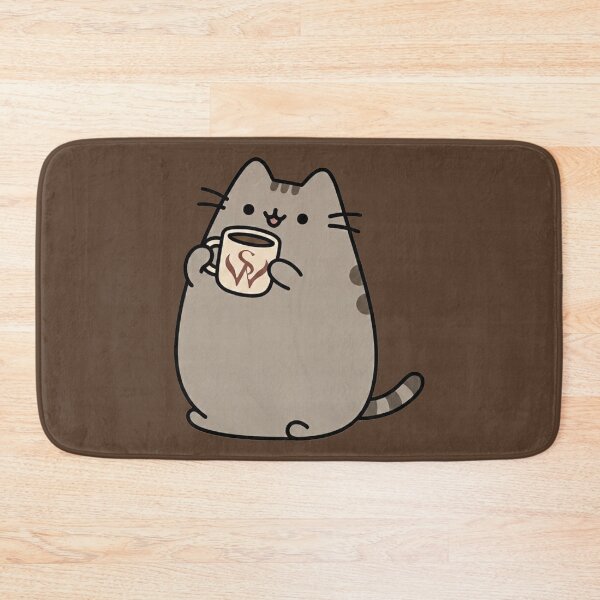 Item preview, Cute cat drinking coffee designed and sold by snoWorkshop.