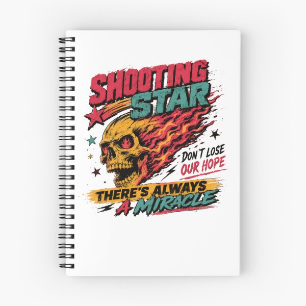 Item preview, Shooting Star Don't Lose Our Hope There's Always A Miracle Inspirational Skull Hope Resilience Motivation Biker Rock Metal designed and sold by HumansStuck12.