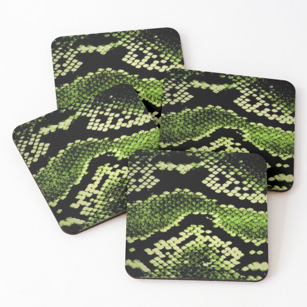 Item preview, Green Snakeskin Pattern Metallic Python Leather Texture designed and sold by LYAN-STORE.