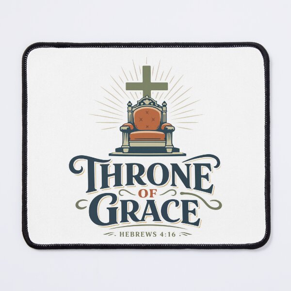Item preview, Throne of Grace Christian Throne – Hebrews 4:16 Bible Verse designed and sold by stylishdzign.
