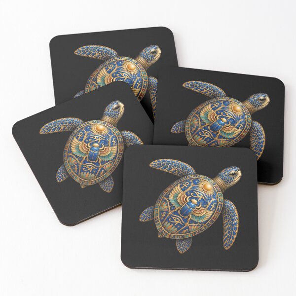 Item preview, Elegant Lapis Lazuli Sea Turtle | Ancient Egyptian Turtle Collection designed and sold by Zaru Art Studio.