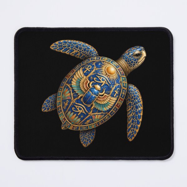 Item preview, Elegant Lapis Lazuli Sea Turtle | Ancient Egyptian Turtle Collection designed and sold by Zaru Art Studio.