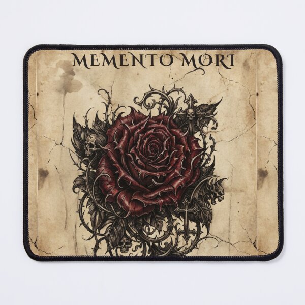 Item preview, Memento Mori Rose of Thorns and Skulls designed and sold by IdeaSmith.