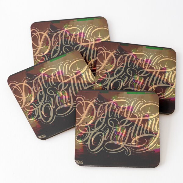 Item preview, Destroy Everything Lettering Art designed and sold by El.Chukio.