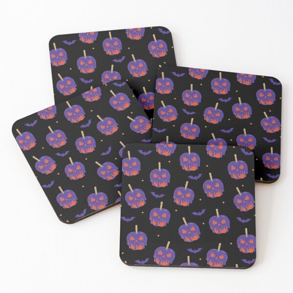 Item preview, Poison candy apples pattern with bats designed and sold by pumpkinchino.