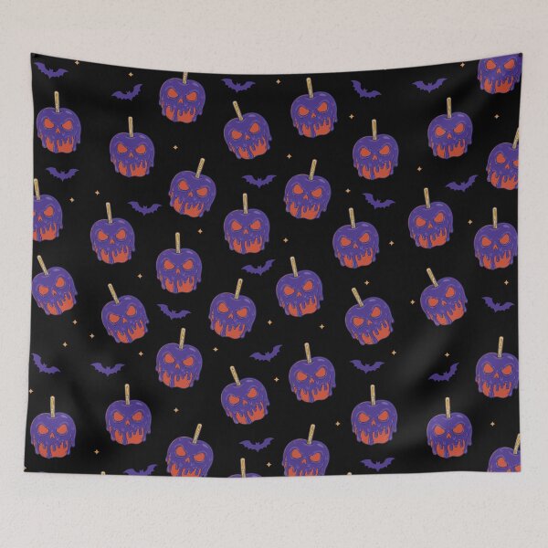 Item preview, Poison candy apples pattern with bats designed and sold by pumpkinchino.