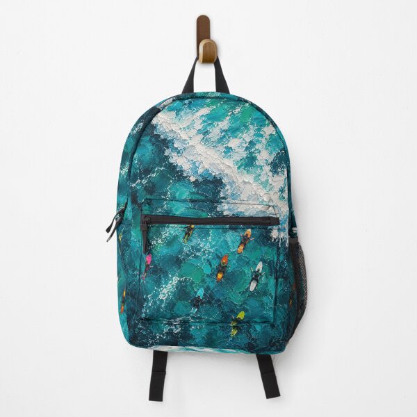 Item preview, Surfers in a textured ocean scene designed and sold by terrelldonald.