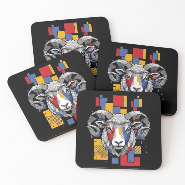 Item preview, Funny Sheep Colorful Blocks Geometric Art Boys Girls Kids designed and sold by FurryHavenPH.