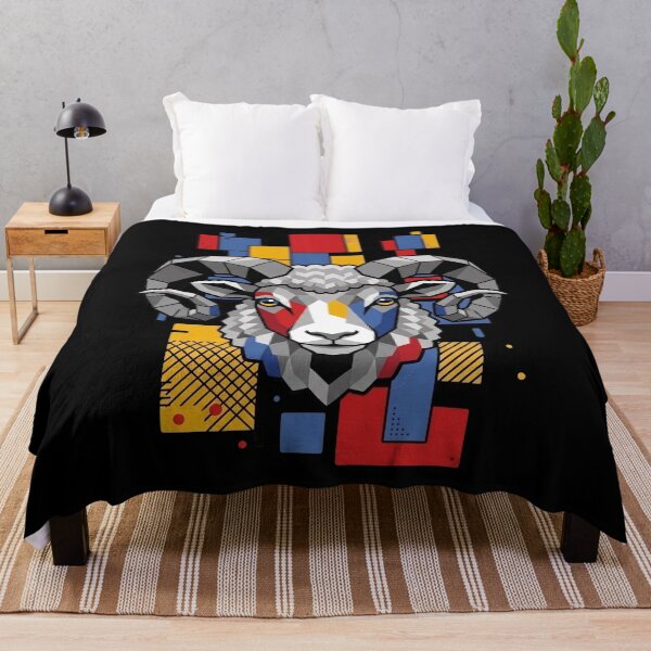 Item preview, Funny Sheep Colorful Blocks Geometric Art Boys Girls Kids designed and sold by FurryHavenPH.
