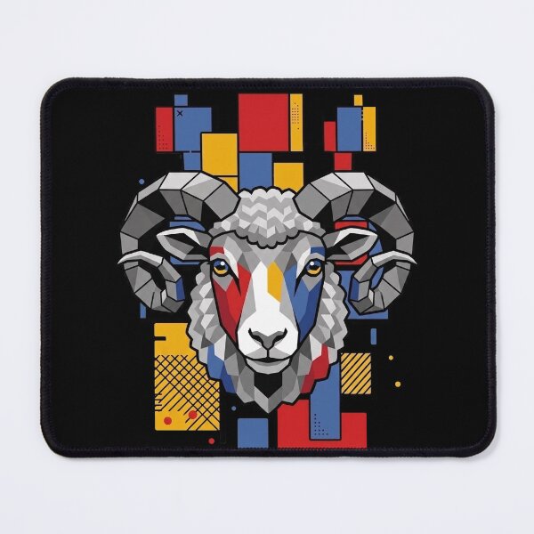 Item preview, Funny Sheep Colorful Blocks Geometric Art Boys Girls Kids designed and sold by FurryHavenPH.