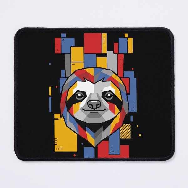 Item preview, Funny Sloth Colorful Blocks Geometric Art Boys Girls Kids designed and sold by FurryHavenPH.