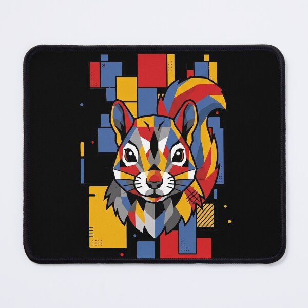 Item preview, Funny Squirrel Colorful Blocks Geometric Art Boys Girls Kids designed and sold by FurryHavenPH.