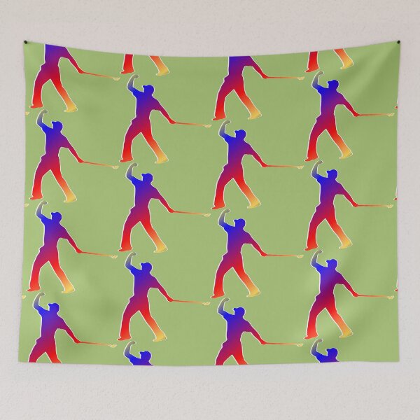 Item preview, Tiger Woods Celebration illustration designed and sold by ZooStateofMind.
