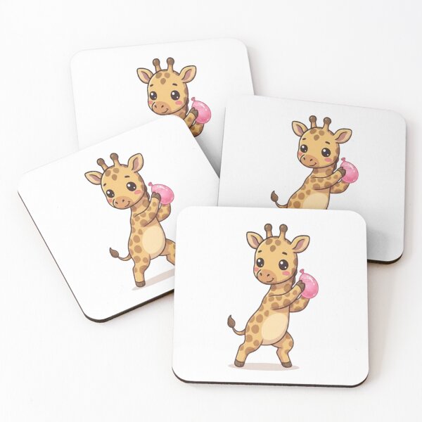 Item preview, Cute Giraffe Holding Water Balloon designed and sold by Ella_Sketch.