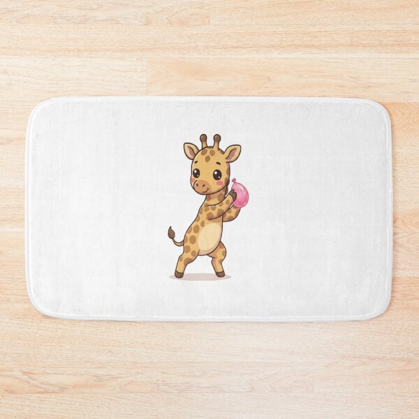 Item preview, Cute Giraffe Holding Water Balloon designed and sold by Ella_Sketch.