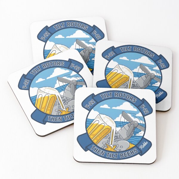 Item preview, V-22 Osprey "Tilt Rotors, Then Tilt Beers" Morale Patch Graphic designed and sold by CharlieDesings.