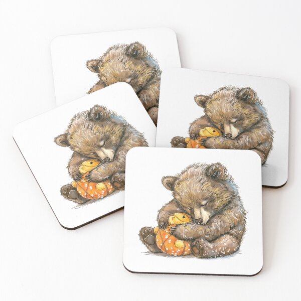 Item preview, Bear Cub | Cute Woodland Animal Watercolor Art designed and sold by Mandayartstudio.