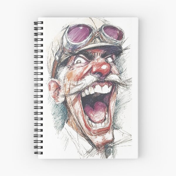 Item preview, Mad Crazy Aviator Pilot Shouting Caricature – Funny Vintage Cartoon Print designed and sold by Craft-Qasba .