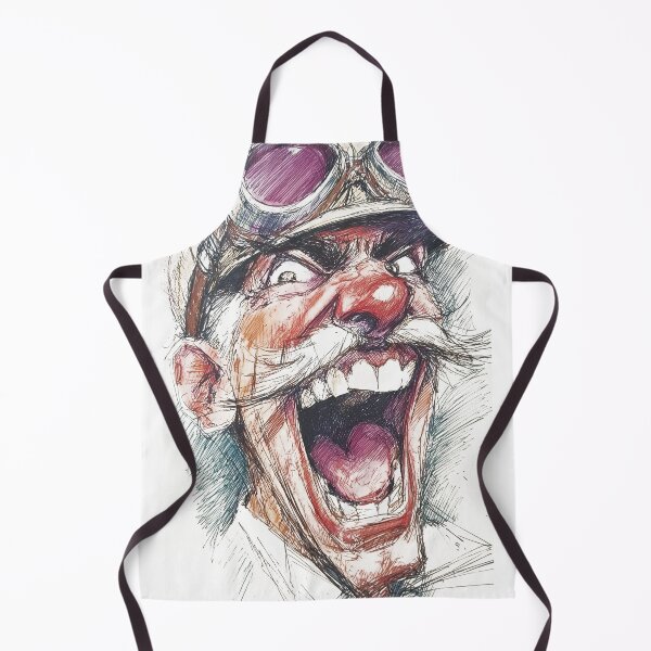 Item preview, Mad Crazy Aviator Pilot Shouting Caricature – Funny Vintage Cartoon Print designed and sold by Craft-Qasba .