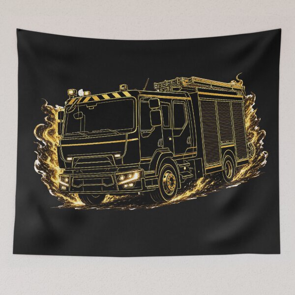 Item preview, FPT Gold Edition – Fire Engine Vector Illustration designed and sold by TitiaDesign.