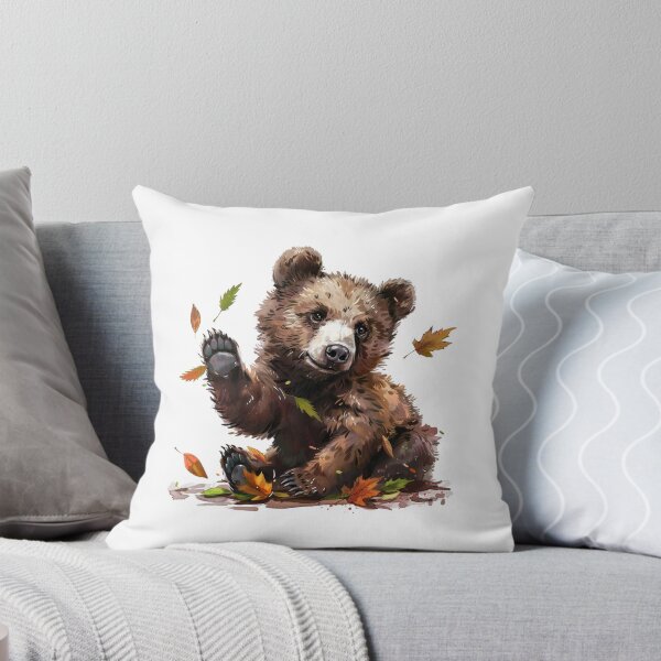 Item preview, Bear Cub | Cute Woodland Animal Watercolor Art designed and sold by Mandayartstudio.