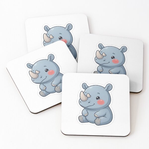 Item preview, Cute Little Baby Rhino Sitting Down designed and sold by Owcomm.