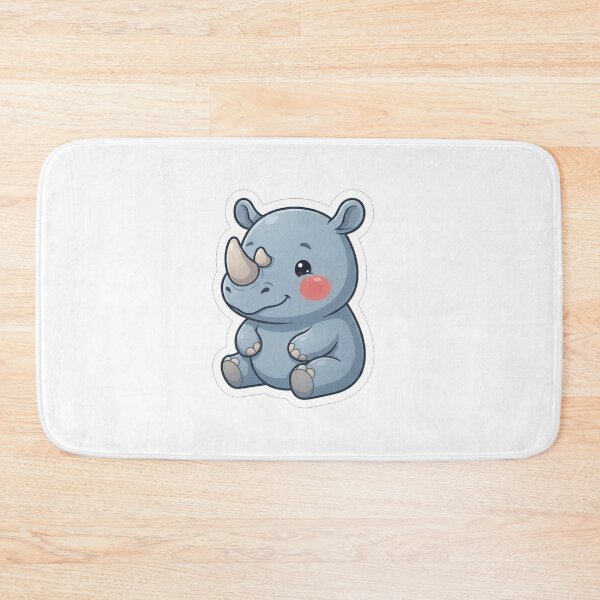 Item preview, Cute Little Baby Rhino Sitting Down designed and sold by Owcomm.