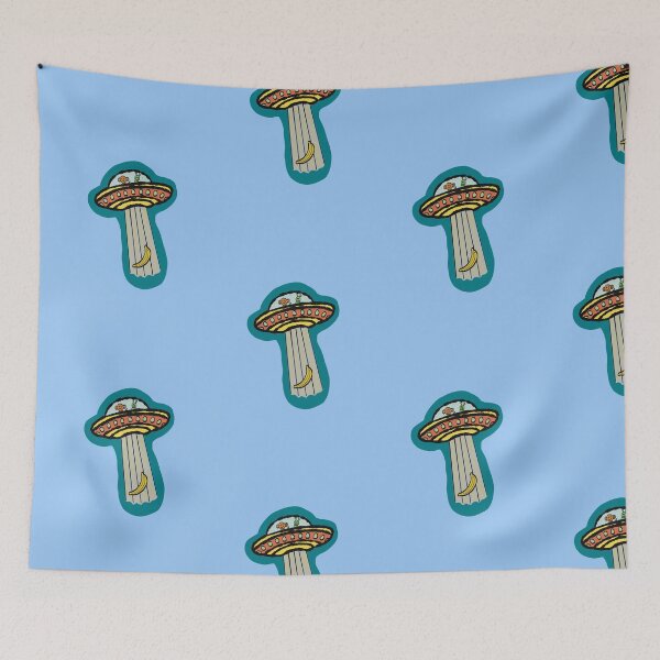 Item preview, UFO with a monkey and an alien V2 designed and sold by SombreroDoodles.
