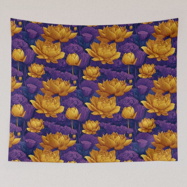 Item preview, Exotic Lotus Flower  - Birth Flower Pattern - Moms Day Gifts designed and sold by RoyalStarsPatts.