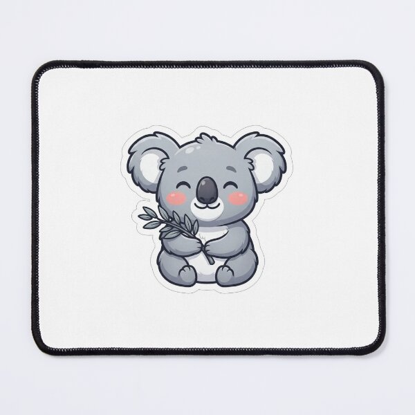 Item preview, Cute Little Koala Holding Eucalyptus Leaves designed and sold by Owcomm.