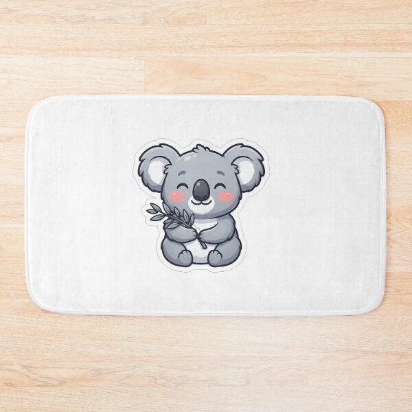 Item preview, Cute Little Koala Holding Eucalyptus Leaves designed and sold by Owcomm.