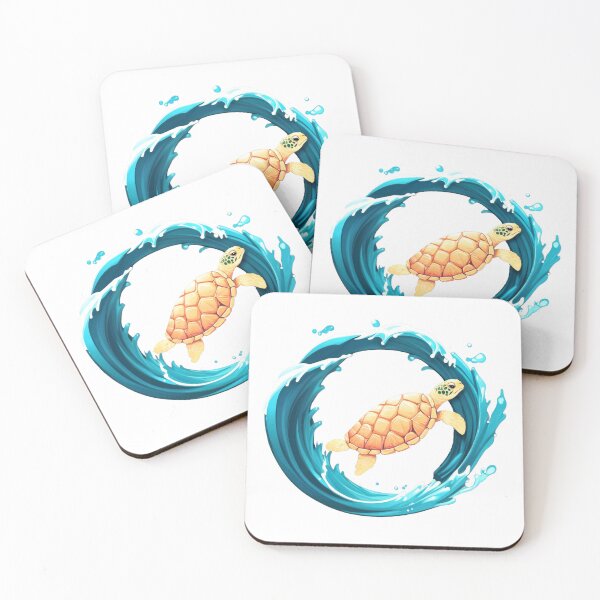 Item preview, Vibrant Orange Turtle Circular Wave designed and sold by Fetraus.